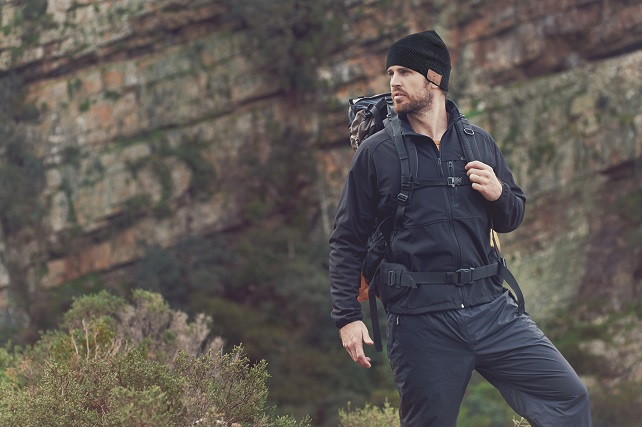 mountain trekking man