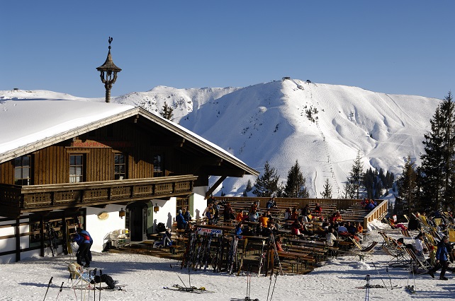 Pisterestaurant Sonnenrast Ehrenbachhöhe in Kitzbühel ©Tirol Werbung Sonnenrast, Kitzbühel
